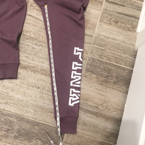 NWT Victoria Secret PINK Purple Logo Lounge Skinny Jogger XS - Picture 9 of 11